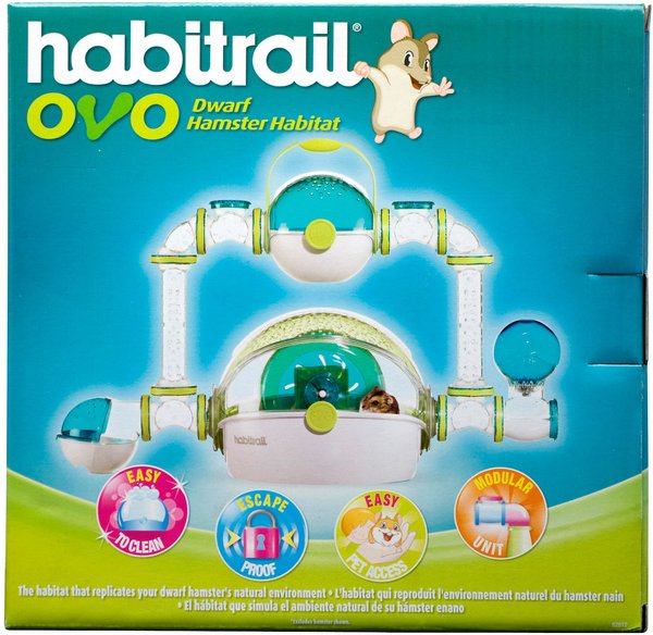 Discontinued HABITRAIL OVO Dwarf Hamster Habitat Blue White Chewy