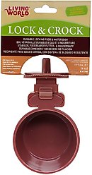Living World Lock & Crock Dish Small Animal Bowl, 6-oz bowl