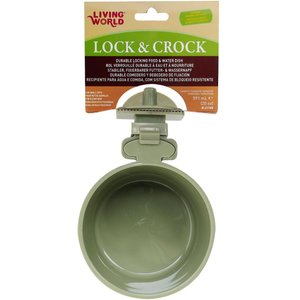 Living World Lock & Crock Dish Small Animal Bowl, 20-oz bowl
