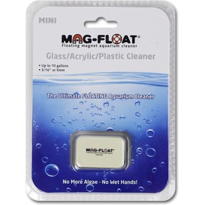 Mag-Float Glass, Acrylic & Plastic Floating Magnetic Aquarium Cleaner, Mini
