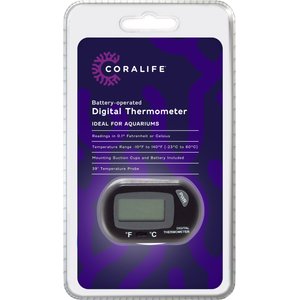 Coralife Battery Operated Digital Thermometer for Aquariums