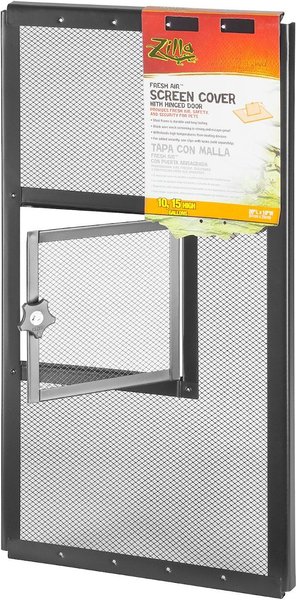 Zilla Fresh Air Screen Cover with Hinged Door for Terrariums, 20-in slide 1 of 5