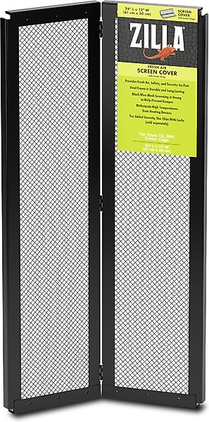 Zilla Fresh Air Screen Cover with Center Hinge for Terrariums, 24-in slide 1 of 3