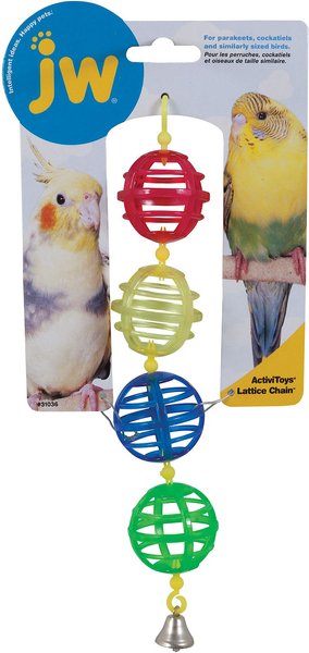 JW Pet Activitoy Birdie Lattice Chain Toy, Small/Medium slide 1 of 3