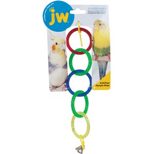 JW Pet Activitoy Birdie Olympia Rings Toy, Small/Medium