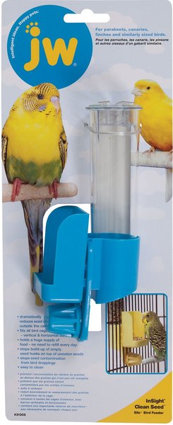 JW Pet Clean Seed Silo Bird Feeder, Regular slide 1 of 4