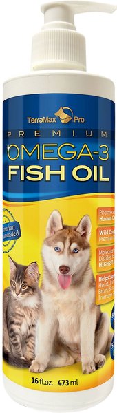TerraMax Pro Premium Omega-3 Fish Oil Dog Supplement, 16-oz bottle slide 1 of 6