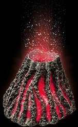 Hydor H2ShOw Volcano Bubble Maker Kit for Aquariums, Red slide 2 of 2