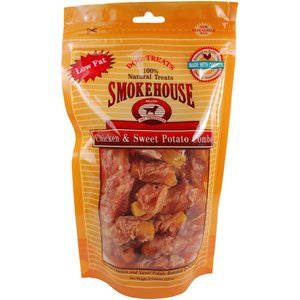 Smokehouse Chicken & Sweet Potato Dog Treats, 8-oz bag