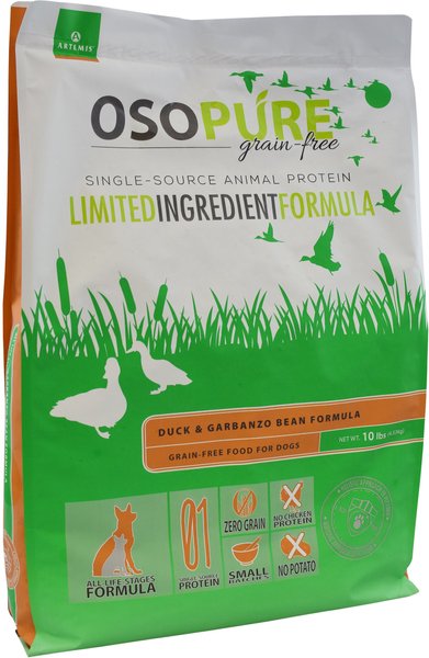 ARTEMIS Osopure Duck Garbanzo Bean Formula Grain Free Dry Dog