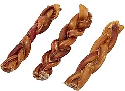 Bones & Chews Braided Bully Stick 6" Dog Treats, 3 count slide 1 of 5