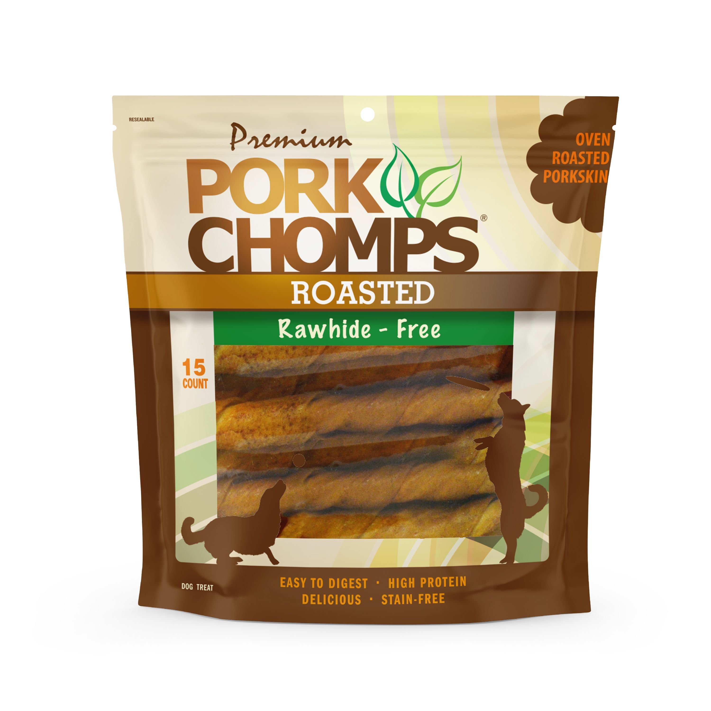 PREMIUM PORK CHOMPS Roasted Twists Dog Treats Customer Questions