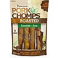Premium Pork Chomps Roasted Twists Dog Treats, Large, 4 count