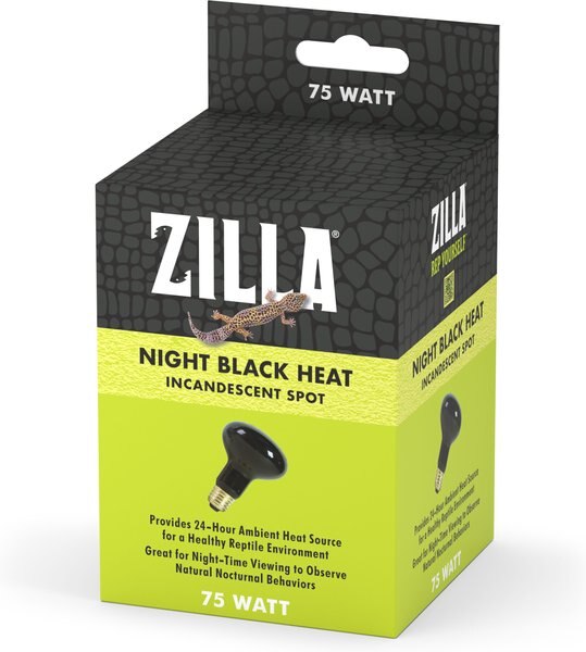 Zilla Night Black Heat Incandescent Spot Reptile Bulb, 75-watt slide 1 of 4
