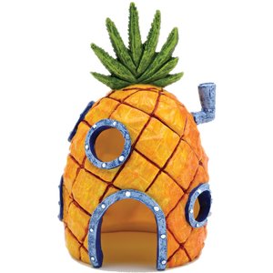 Penn-Plax SpongeBob Pineapple Home Aquarium Ornament, 6.5-in