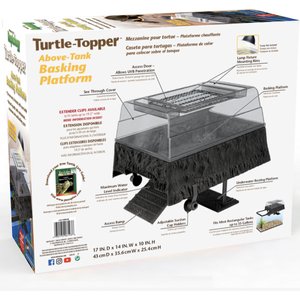 Penn-Plax Turtle Topper Above Tank Basking Platform, 14-in