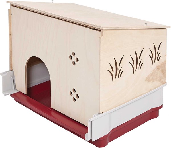 MidWest Wabbitat Deluxe Rabbit Home Wood Hut Expansion slide 1 of 4