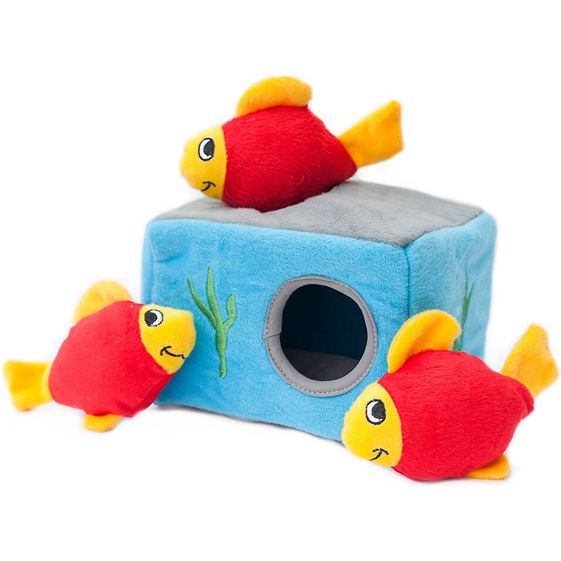 Hide And Seek Plush Dog Toys Squeak Interactive Burrow Puzzle Chew