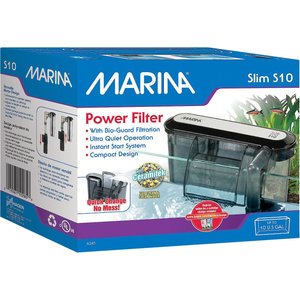 Marina Aquarium Power Filter, 10-gal