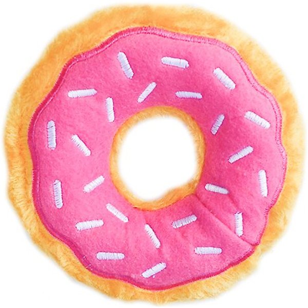 ZippyPaws Mini Donutz Squeaky Plush No Stuffing Dog Toy