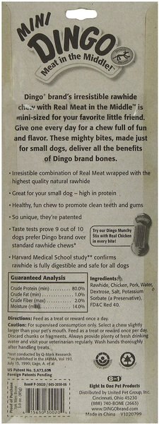 Dingo Mini Bones Dog Treats, 35 count