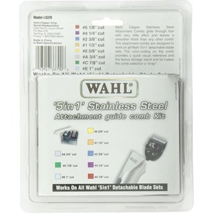 Wahl Stainless Steel Attachment Combs Kit for 5 in 1 Blades, 8 count