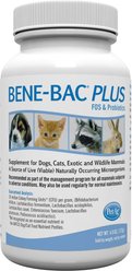 PetAg Bene-Bac Plus FOS & Probiotics Powder Supplement, 4.5-oz