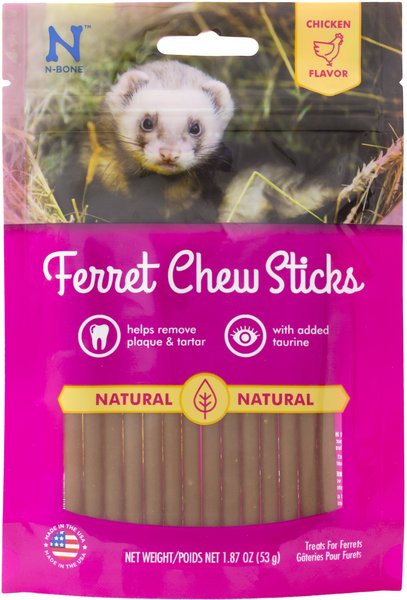 N-Bone Chicken Flavor Chew Stick Ferret Treats, 1.87-oz bag slide 1 of 6