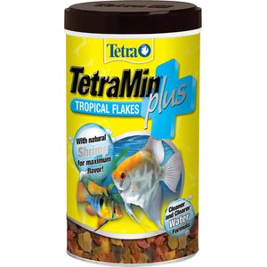 Tetra Min Plus Tropical Flakes Fish Food, 7.06-oz jar