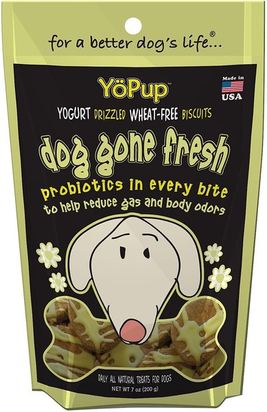 YoPup Dog Gone Fresh Biscuits Dog Treats, 7-oz bag slide 1 of 4