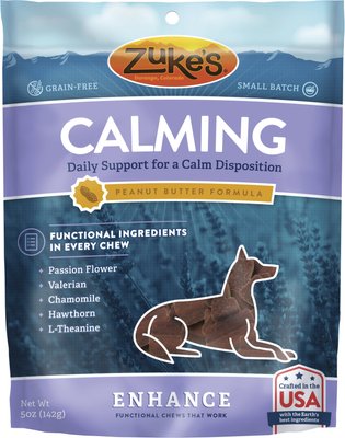 Zuke's Enhance Calming Peanut Butter Formula Dog Treats, slide 1 of 1