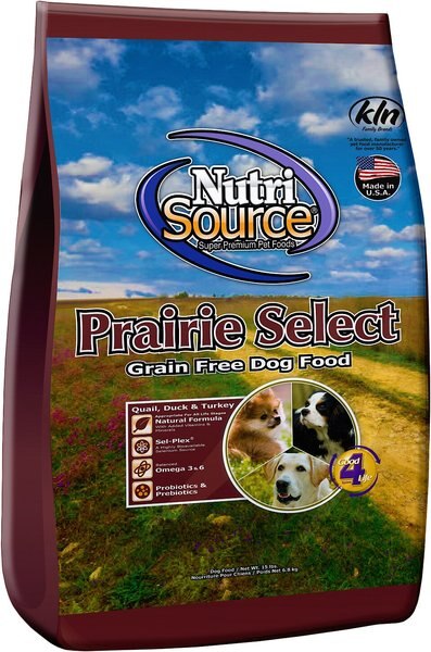 Nutrisource prairie select dog food best sale