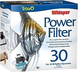 Tetra Whisper Aquarium Power Filter, 10-30 gal