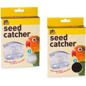 Tropical Leaves Penn Seed Seed Guard and Catcher Bird Cage Skirt 
