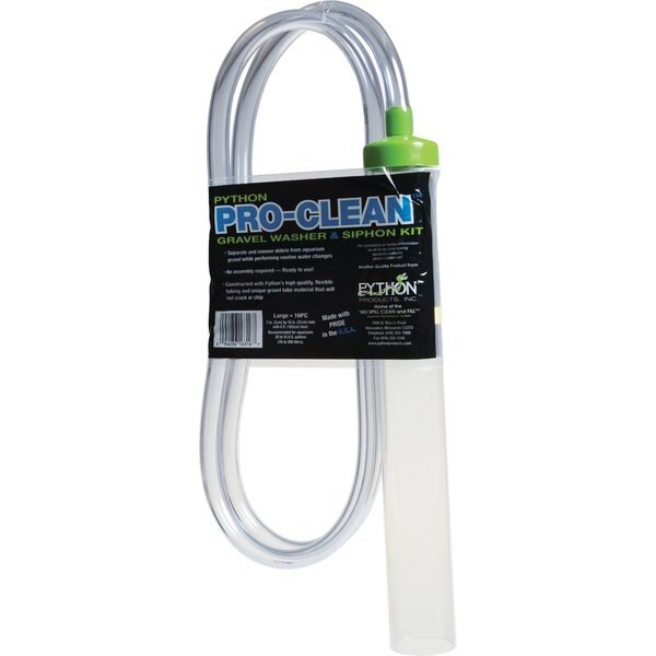 AQUEON Siphon Vacuum with Priming Bulb Aquarium Gravel Cleaner, 10in