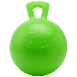 Horsemen's Pride Jolly Ball Horse Toy, Green Apple, 10-in