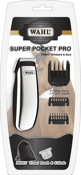 Wahl Super Pocket Pro Battery Powered Horse Trimmer, Black Chrome slide 1 of 3