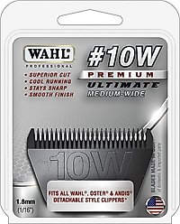 Wahl Ultimate Competition Wide Detachable Blade Set for Horses, Size 10W