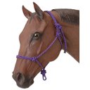 Tough-1 Poly Rope Tied Horse Halter, Purple