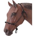 Tough-1 Knotted Rope & Twisted Crown Training Horse Halter, Black