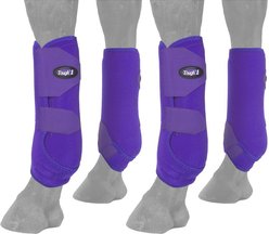 Tough1 Extreme Vented Horse Sport Boots Set, Purple, Large