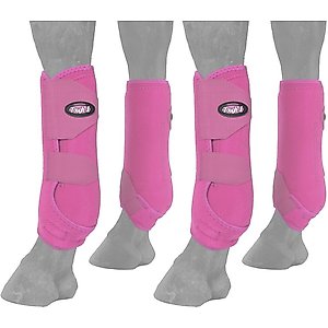 Tough-1 Extreme Vented Horse Sport Boots Set, Pink, Small