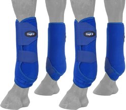 Tough1 Extreme Vented Horse Sport Boots Set, Royal Blue, Small