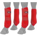 Tough-1 Extreme Vented Horse Sport Boots Set, Red, Large