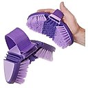 Tough-1 Great Grips Flex Finishing Horse Brush, Purple