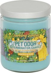 Pet Odor Exterminator Sparkling Juniper Deodorizing Candle, 13-oz jar