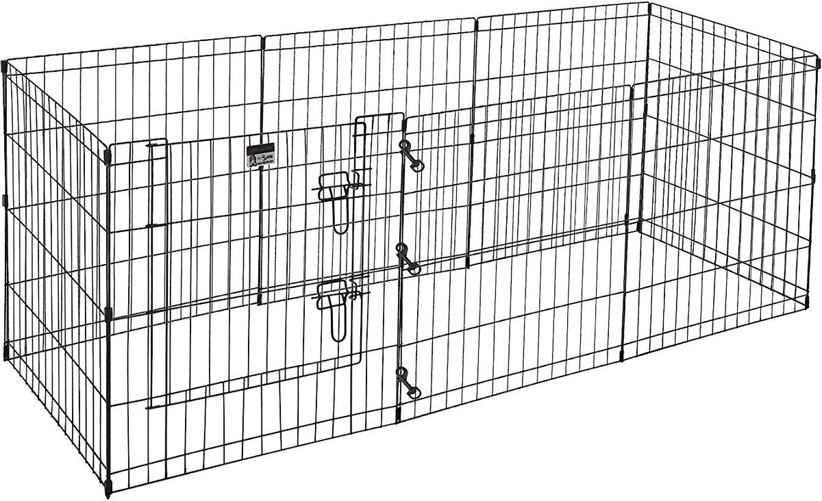PET TREX High Panel Wire Exercise Pen with Gate, Small