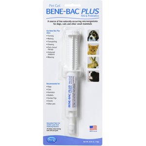 PetAg Bene-Bac Plus Gel Digestive Supplement for Dogs, Cats & Small Pets, 15g syringe