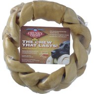 PetAg Rawhide Brand Chunky Chews 8" Jumbo Beef Braided Ring Dog Treat