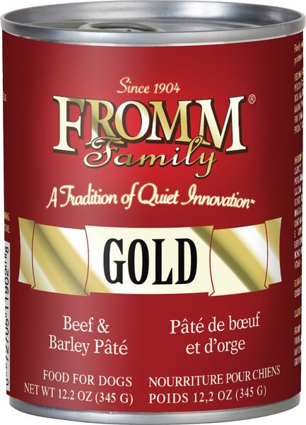 Fromm Gold Beef Barley Pate Canned Dog Food